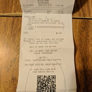 Shipping details for customer